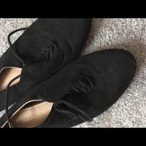 Aldo oxford style black flats